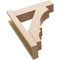 Ekena Millwork 6-in W x 20-in D x 24-in H Balboa Block Rough Cedar Woodgrain TimberThane Outlooker, Primed Tan OUTUR060X20X24BOA44RCPR - alternate 3